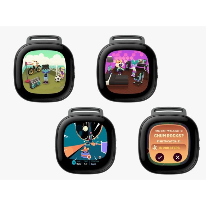 Fitbit Ace LTE Étanche Gris / Noir - Montre intelligente pour enfants - Ítem1