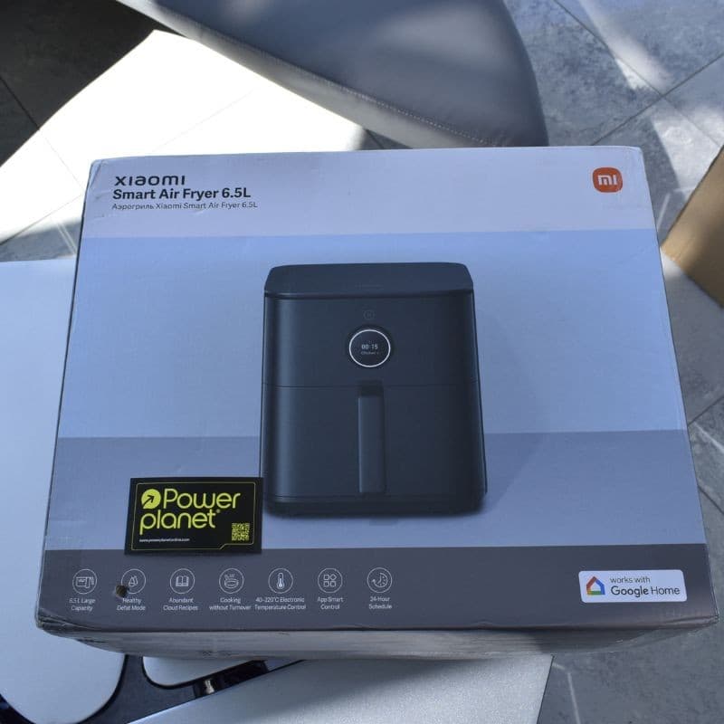 Foto caja real de la Freidora de Aire Xiaomi Smart Air Fryer 6.5L Negro