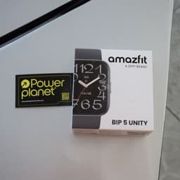 Photo réelle de la boîte Amazfit Bip 5 Unity Black - Montre intelligente