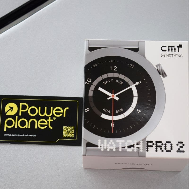 Photo réelle de la boîte de la Nothing CMF Watch Pro 2 Dark Grey - Montre intelligente avec GPS