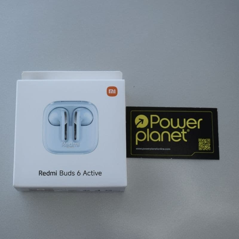 Foto real da caixa do Xiaomi Redmi Buds 6 Active Blue - Auriculares Bluetooth