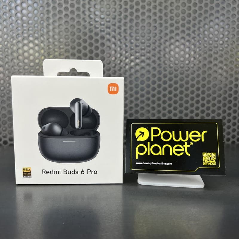 Foto real da caixa do Xiaomi Redmi Buds 6 Pro Preto com cancelamento de ruído (ANC) - Auriculares Bluetooth
