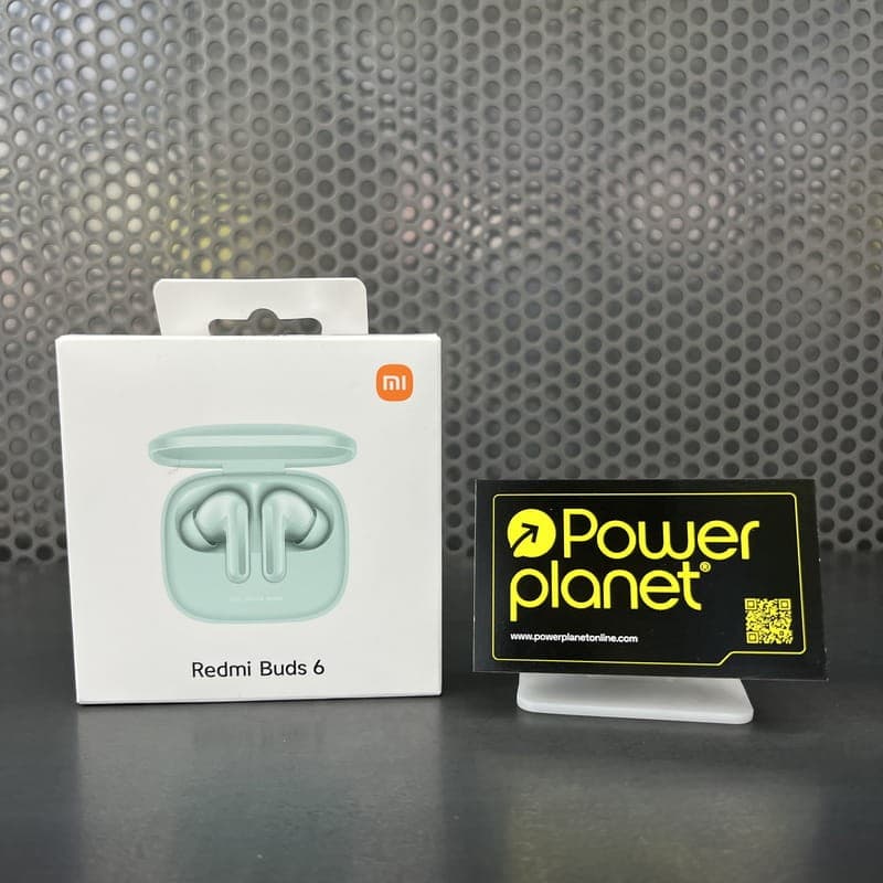 Photo réelle de la boîte des Xiaomi Redmi Buds 6 Vert avec suppression du bruit (ANC) - Casque Bluetooth
