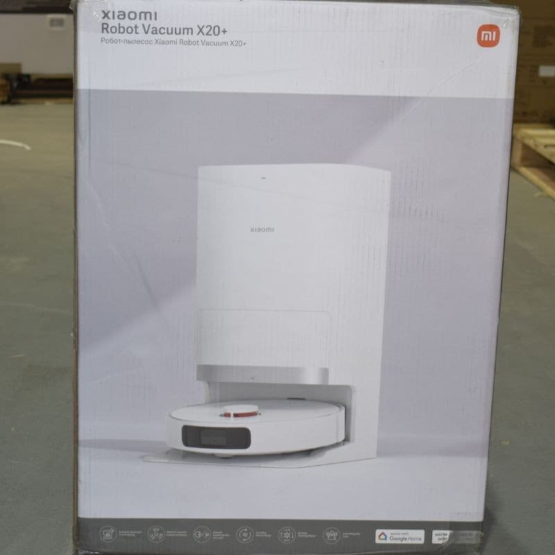 Photo réelle de la boîte du Robot Aspirateur Xiaomi Robot Vacuum X20+ Blanc