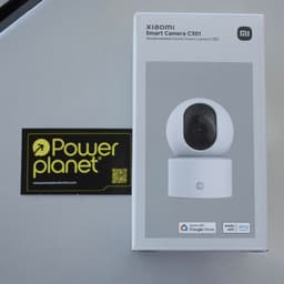Foto real da caixa da Xiaomi Smart Camera C301 3MP 2K WiFI Branca - Câmara de Segurança