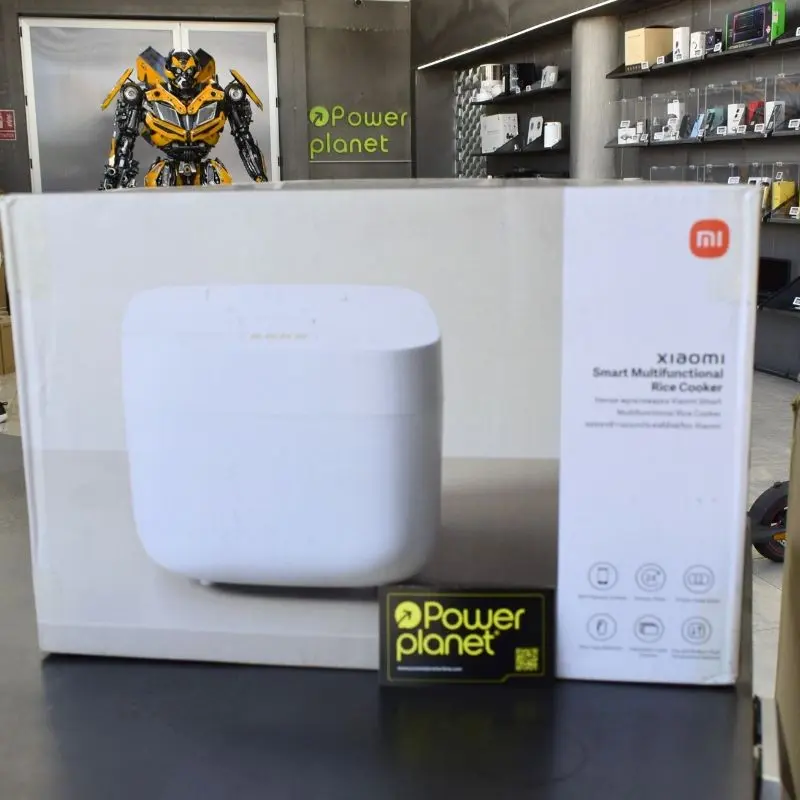 foto real da caixa da Panela Elétrica de Arroz Multifuncional Xiaomi Smart - Panela Elétrica de Arroz 3l