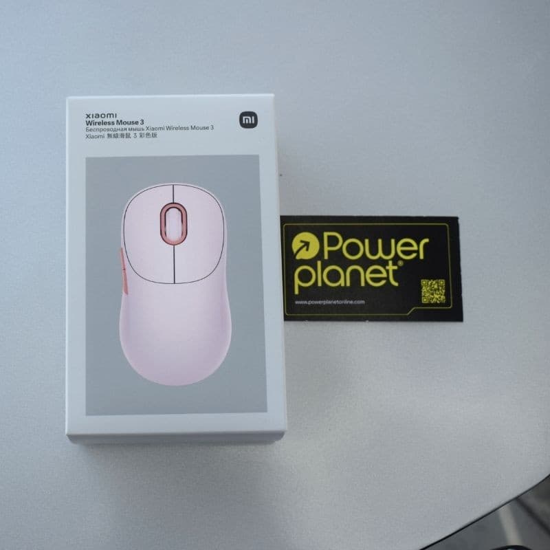 Foto real da Capa para rato sem fios Xiaomi Wireless Mouse 3 Rosa - 1200 DPI