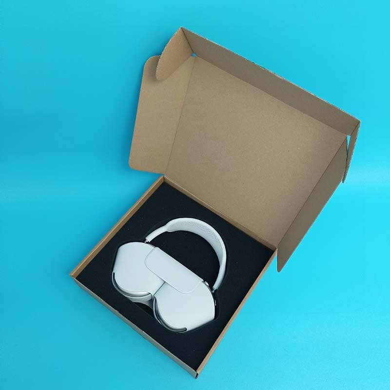 Foto real da caixa aberta do Apple Airpods Max - Auriculares Bluetooth renovados - Condição Premium