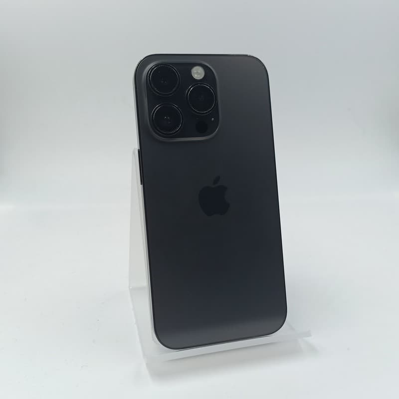 Photo arrière réelle de l'iPhone 14 Pro 128 Go Space Black reconditionné - Excellent état
