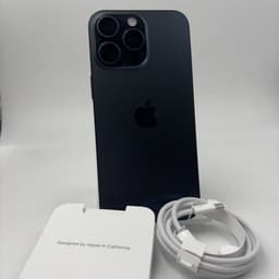 Photo réelle du contenu de la boîte du téléphone mobile Apple iPhone 15 Pro Max 256 Go Bleu