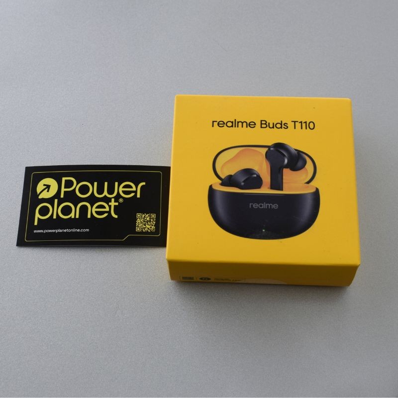 Auriculares Bluetooth TWS Realme Buds T110 Preto - Item1