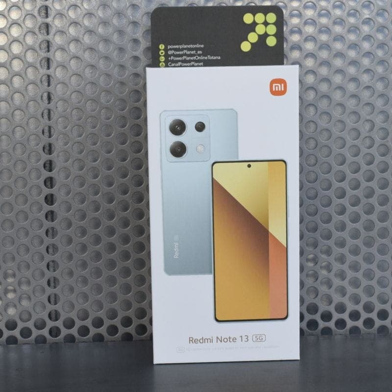 foto real de la caja del Teléfono móvil Xiaomi Redmi Note 13 5G 8GB/256GB Negro