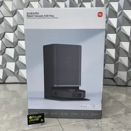 Foto real da caixa do Xiaomi Robot Vacuum X20 Max com Base de Autolimpeza Preto - Robot Aspirador