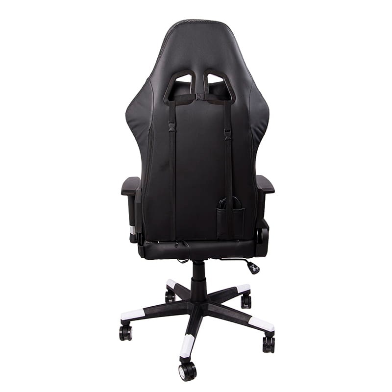Silla PowerGaming LED RGB V2 Blanco con Reposapiés - Ítem3