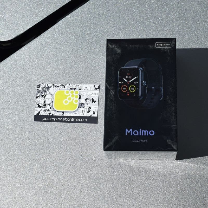 embalagem do Xiaomi Maimo Watch Dourado Rosa/Pulseira Verde