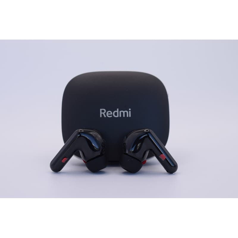 Foto frontal do Xiaomi Redmi Buds 6 Preto com cancelamento de ruído (ANC) - Auriculares Bluetooth com caixa de carregamento