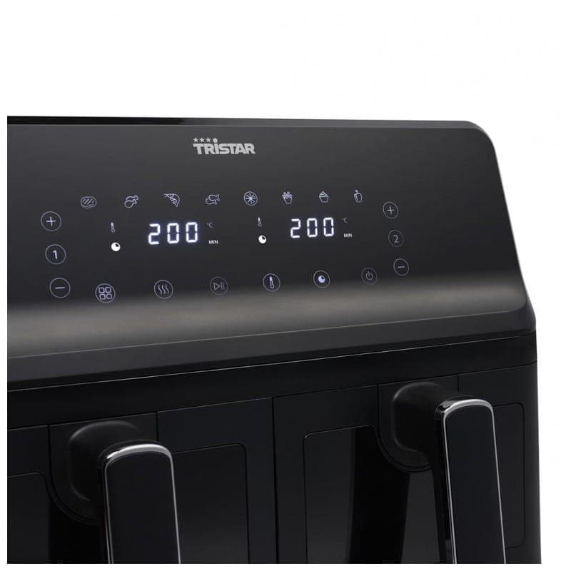 Tristar FR-9040 Double 2700 W 8 L Black - Detalhe do ecrã da fritadeira