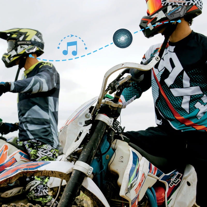 FreedConn FX Mesh 10 drivers conversação simultânea Preto - Intercomunicador para moto - Item4