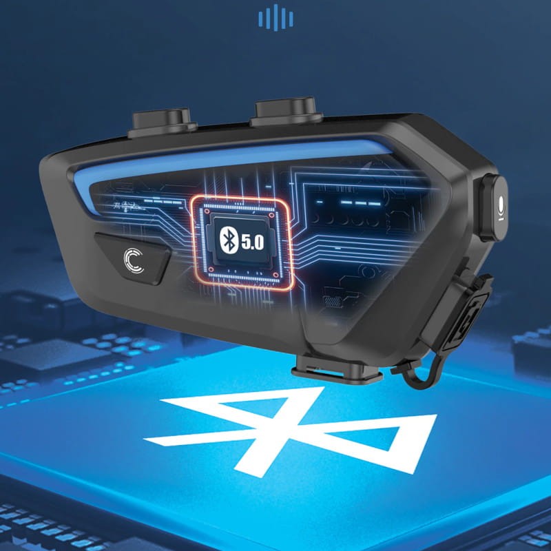 FreedConn FX Mesh 10 drivers conversação simultânea Preto - Intercomunicador para moto - Item9