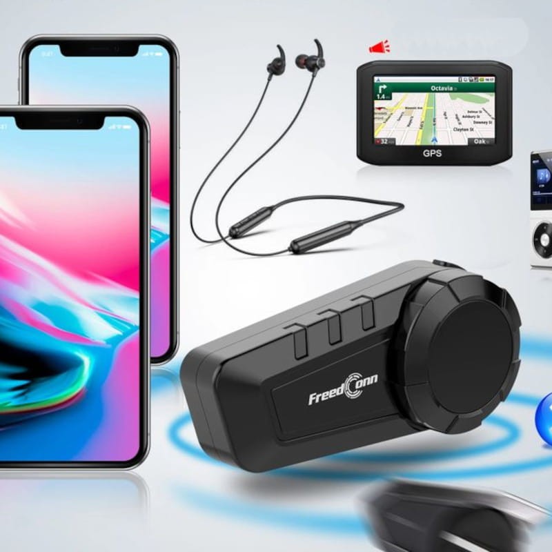 Conversa simultânea de condutores FreedConn KY PRO Mesh 6 – Intercomunicador de moto - Item9