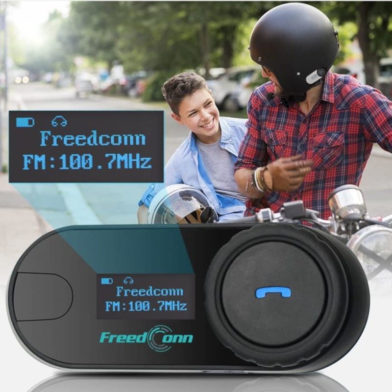Interphone pour Moto FreedConn T-COM SC Sans Fil Bluetooth Noir - Ítem1