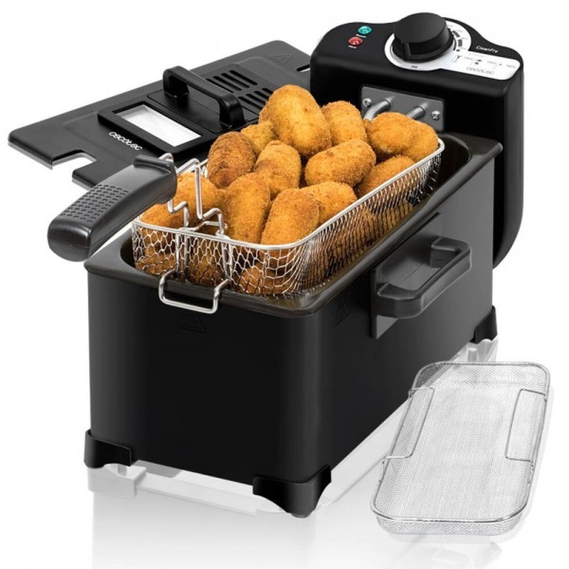 Freidora Cecotec CleanFry 3L 2000W Negro