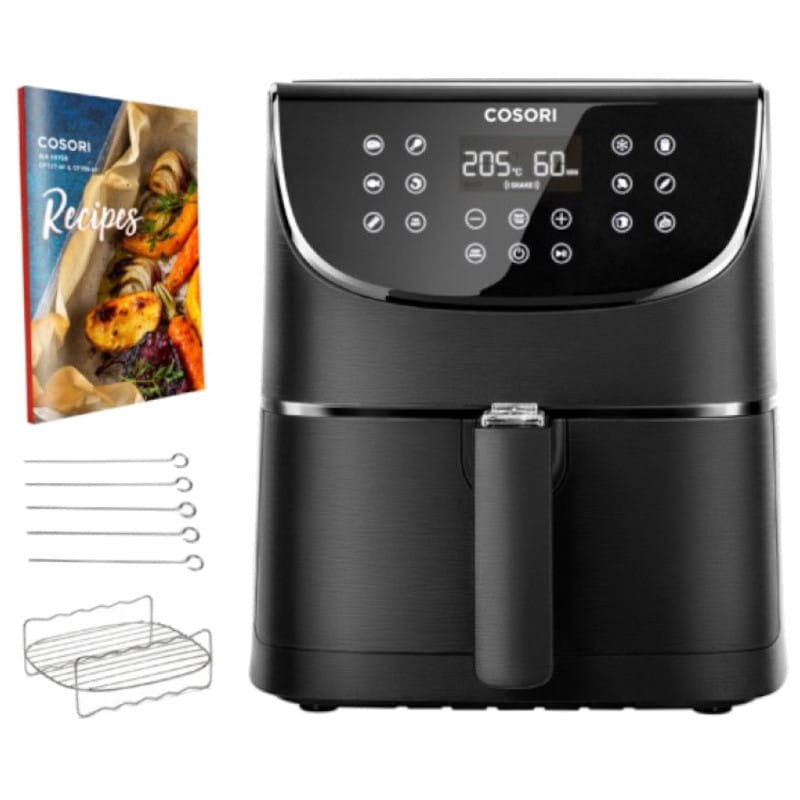 Freidora de Aire Cosori Premium Smart Chef Edition, 5,5 Litros, 1700W, Negro, Pequeño Electrodoméstico