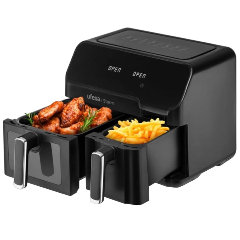 Ufesa Storm 9L Duplo 2700 W Preto - Fritadeira a Ar - Item