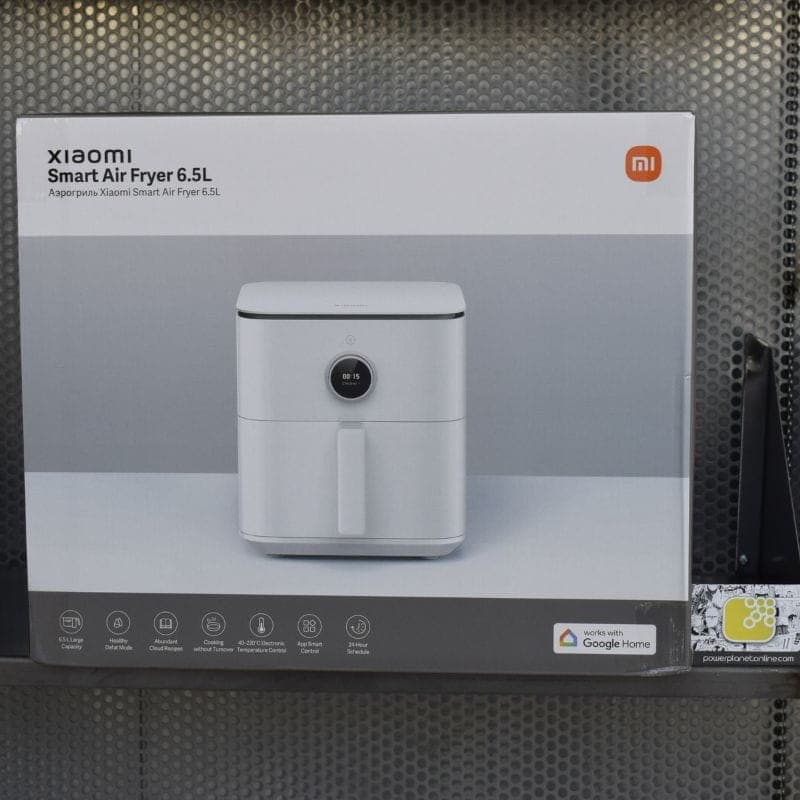 Foto real da caixa da fritadeira de ar branca Xiaomi Air Fryer 6.5L