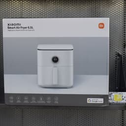 Foto real da caixa da fritadeira de ar branca Xiaomi Air Fryer 6.5L