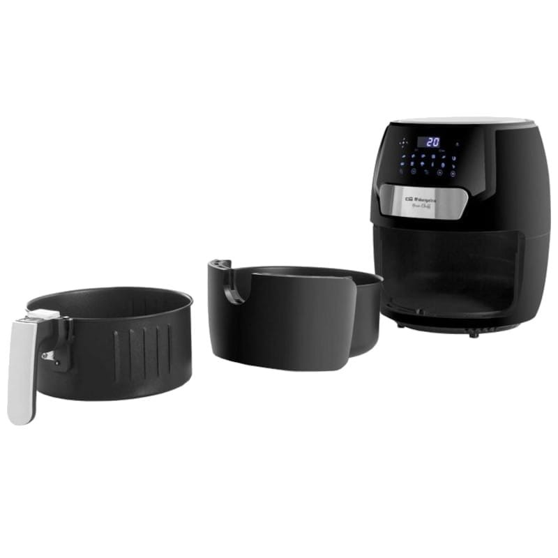 Freidora Orbegozo FDR 65 4 L 1500 W - Freidora de Aire Negro - Ítem2
