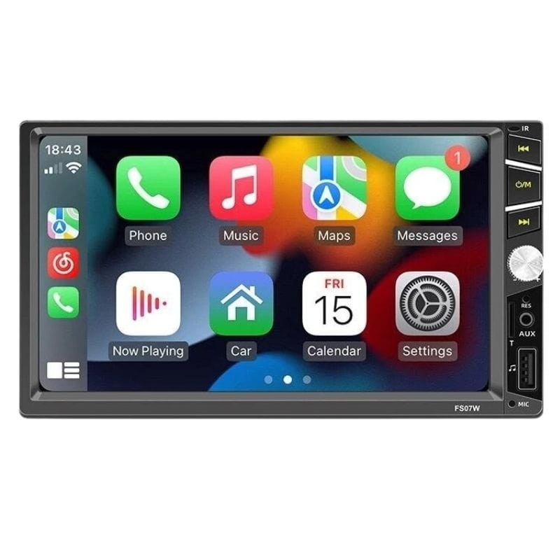 FS07C Bluetooth/Carplay/USB Preto - Rádio Automóvel 2 DIN - Item