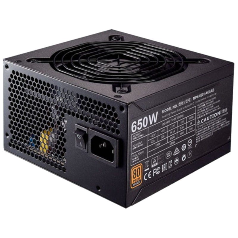 Power Supply 650W Cooler Master MWE 80 Plus Bronze