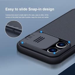 Étui CamShield Pro magnétique noir pour Apple iPhone 14 Pro Max détails du design