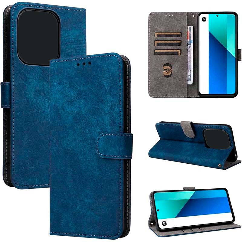 Capa azul 360º Protection tipo livro para Xiaomi Poco F5 Pro - Item1