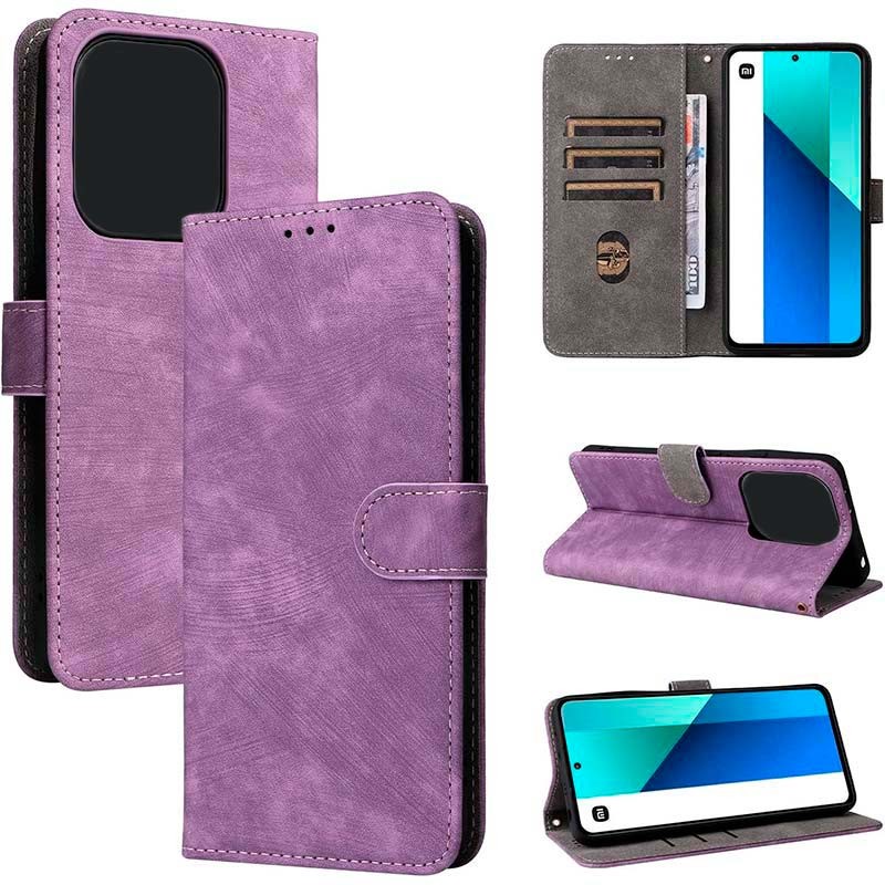 Capa roxa 360º Protection tipo livro para Xiaomi Poco F6 5G - Item1