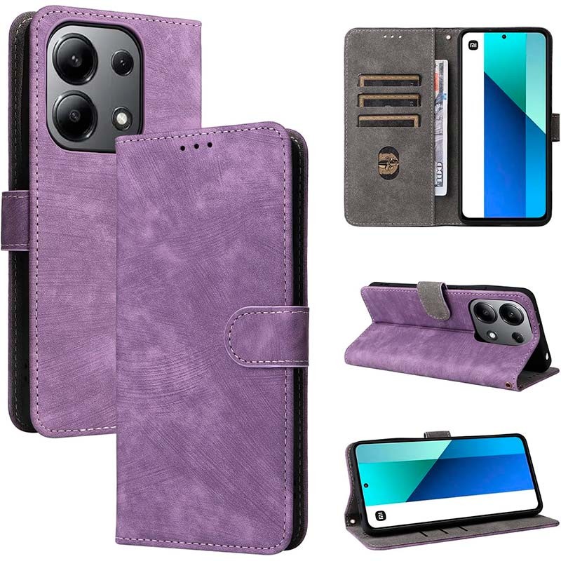 Étui violet de type livre 360º Protection pour Xiaomi Redmi Note 13 4G - Ítem1