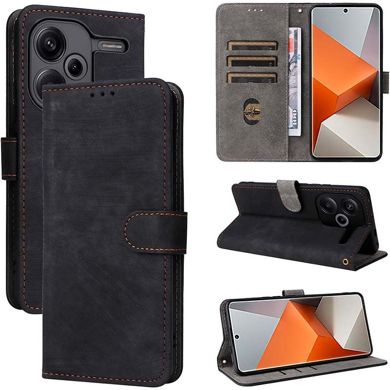 Funda negra 360º Protection tipo libro para Xiaomi Redmi Note 13 Pro+ 5G - Ítem1