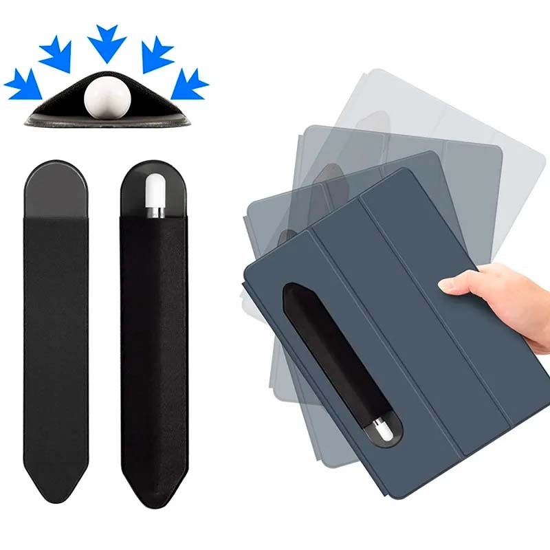 Funda universal adhesiva negra con tacto suave para Stylus Pen - Ítem4