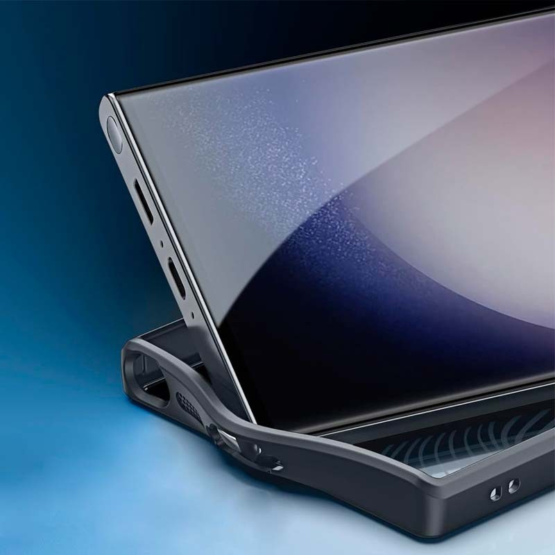 Funda rígida negra Anti-Scratch Shell para Samsung Galaxy S23 Ultra - Ítem4