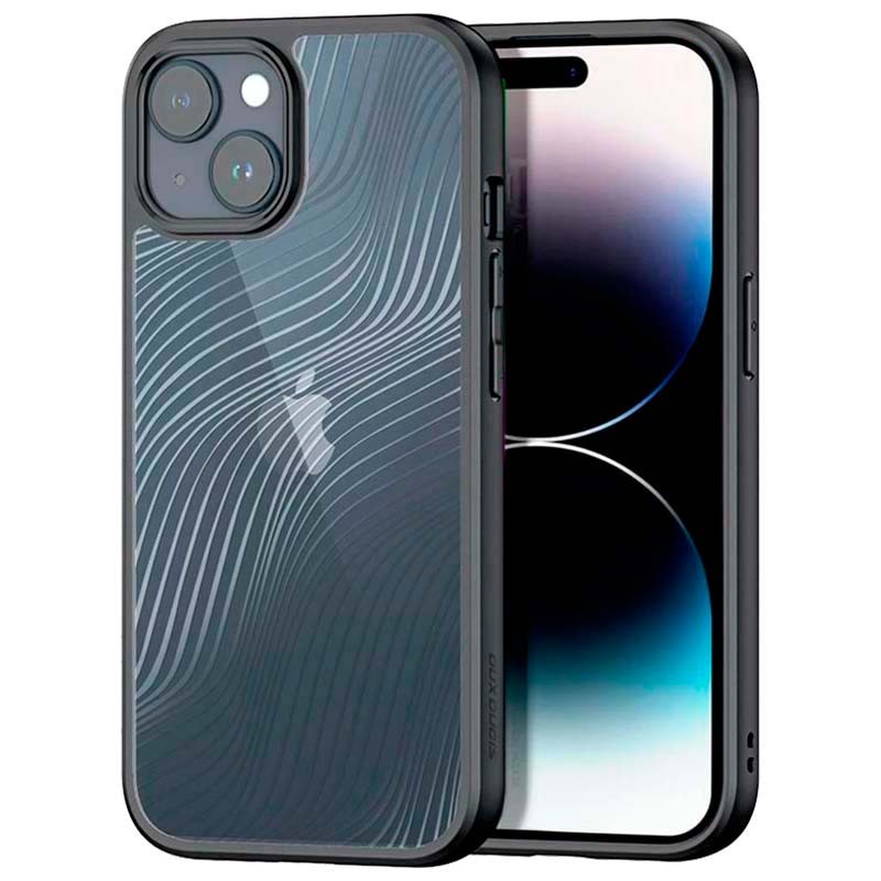 Funda rígida negra Anti-Scratch Shell para iPhone 15 Plus - Ítem