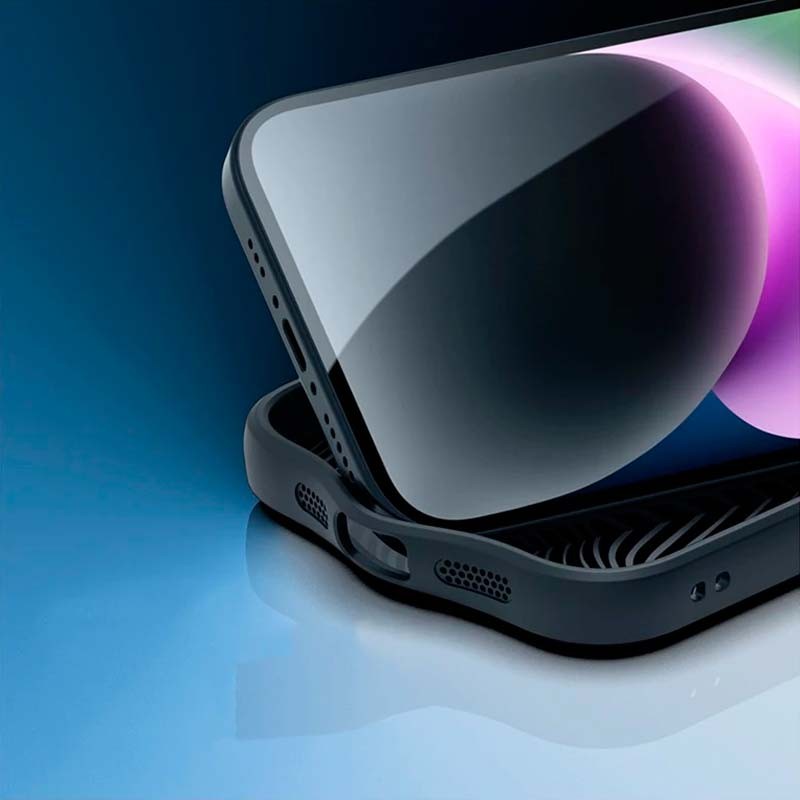 Funda rígida negra Anti-Scratch Shell para iPhone 15 Plus - Ítem3