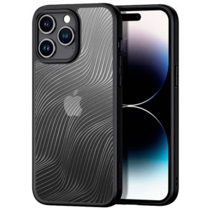 Funda rígida negra Anti-Scratch Shell para iPhone 15 Pro Max