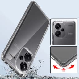 cantos reforçados da Capa Anti-Choque Premium para Apple iPhone 16 Pro Transparente