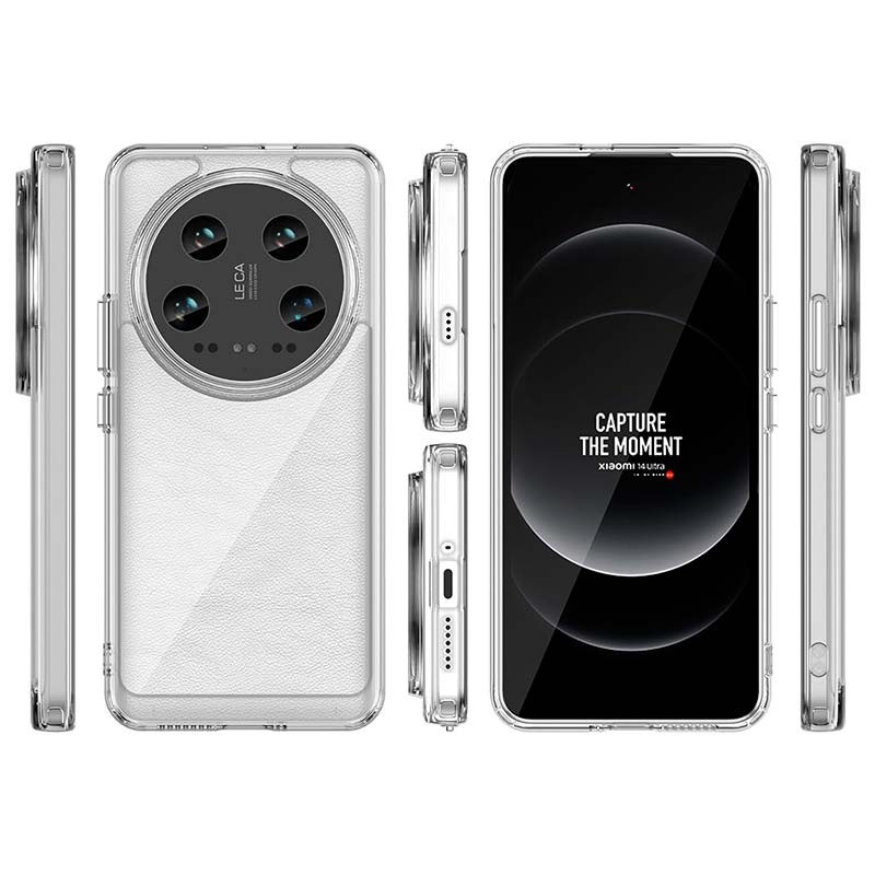 Coque Antichoc Premium pour Xiaomi 14 Ultra 5G Acrylique Anti-Jaunissement Transparent - Ítem1