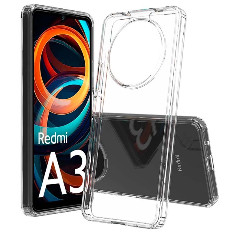 Capa Antichoques Premium para Xiaomi Redmi A3 / Poco C61 Acrílico Anti-Amarelo Transparente - Item