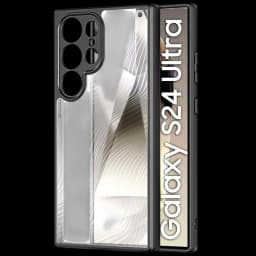 Capa rígida preta Anti-Scratch Shell para Samsung Galaxy S24 Ultra