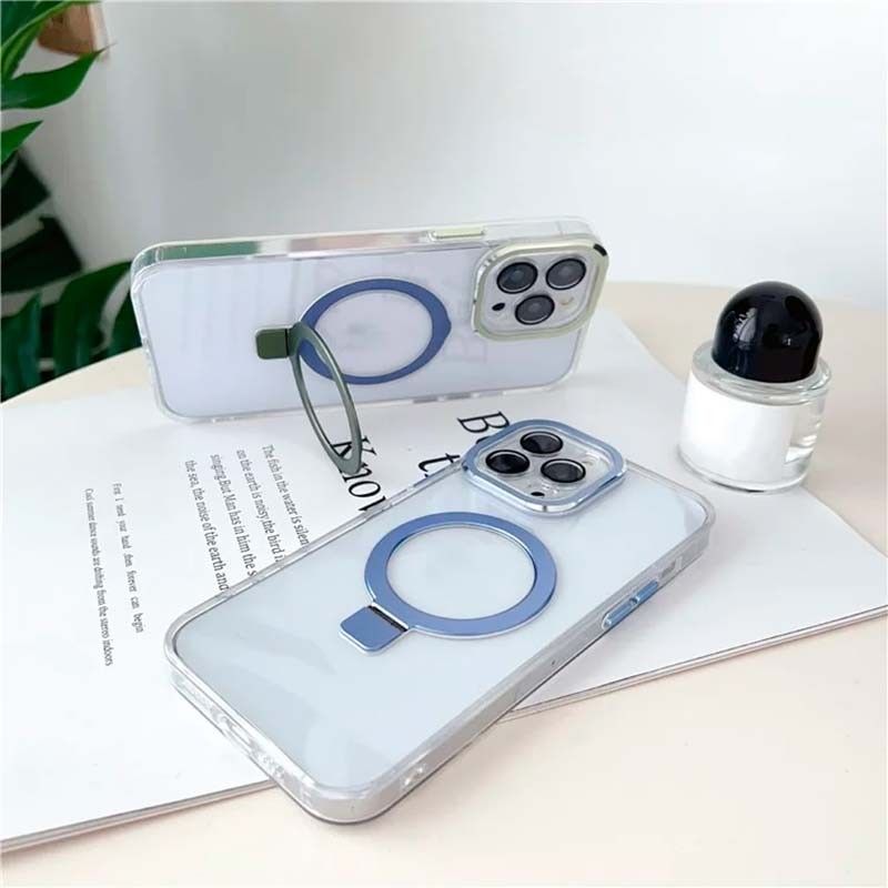 Funda para iPhone 15 Plus Compatible con Magsafe y Autosoporte Negro - Ítem1
