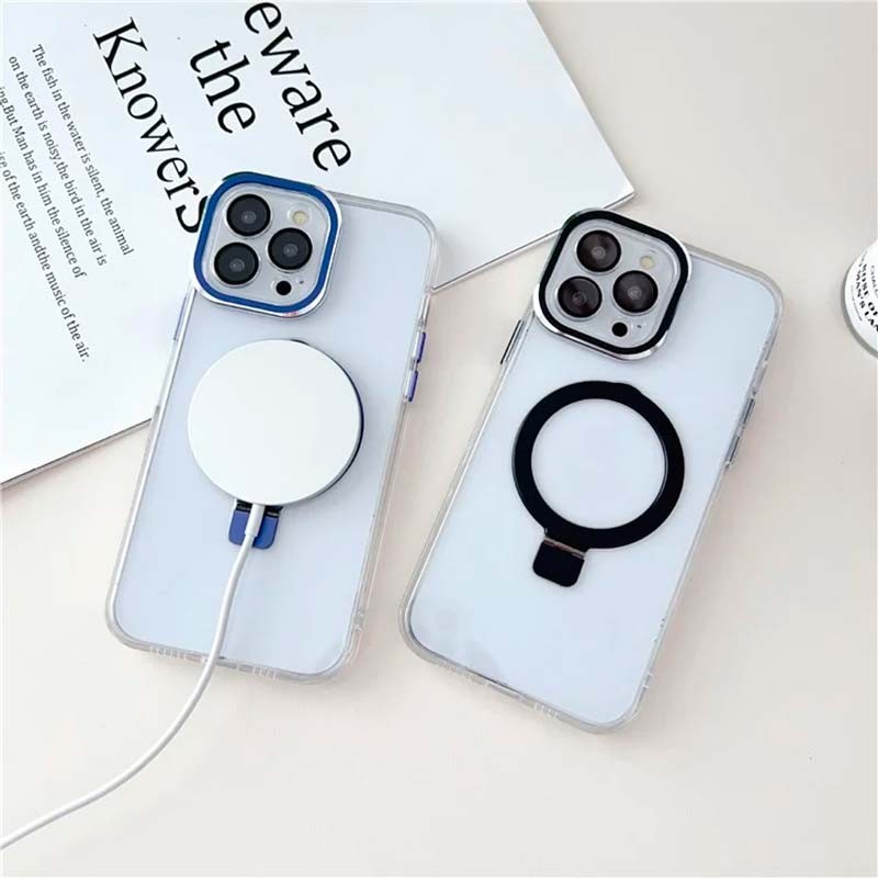 Funda para iPhone 15 Plus Compatible con Magsafe y Autosoporte Negro - Ítem2