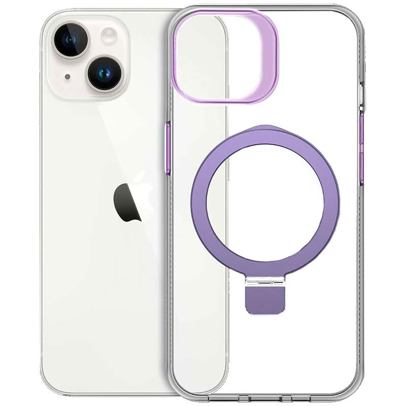 Funda para iPhone 15 Plus Compatible con Magsafe y Autosoporte Morado - Ítem